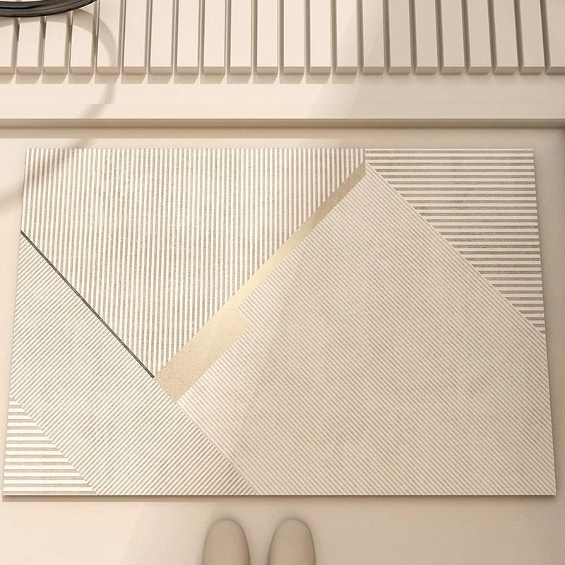 Bathroom Floor Mat, Toilet Suction Door Floor Mat, Carpet, Diatom Mud, Non-slip Toilet, Absorbent Mat, Toilet Entry