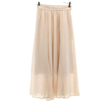 SNIDEL Long Length Gathered Skirt F Pink Beige Women Used