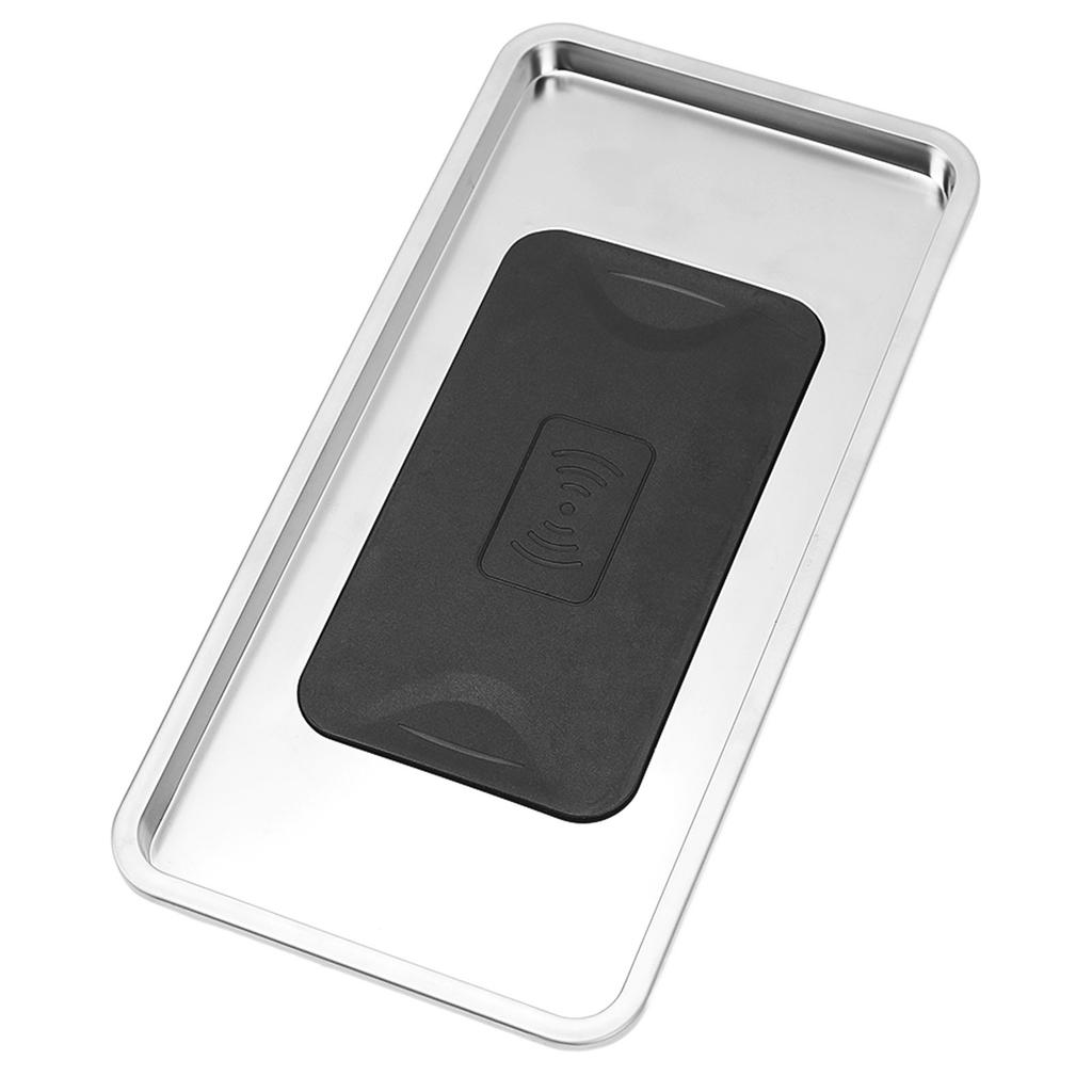 15W Car Wireless Charging Pad 2 Wires DC12V Edge Protection for RV Commercial Vehicle Engineering Vehicle