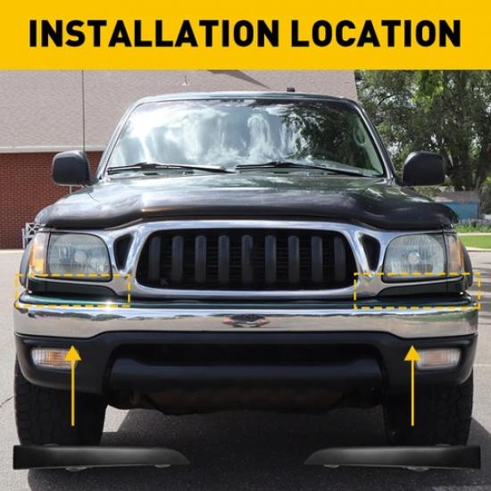 Pair Headlight Front Molding Lamp Filler Panel Trim For Toyota Tacoma 2001-04