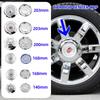 4 pièces 140mm 168mm 200mm 203mm Cache-moyeu de roue pour Escalade SRX Emblème de pneu d'automobile Accessoires de style de voiture