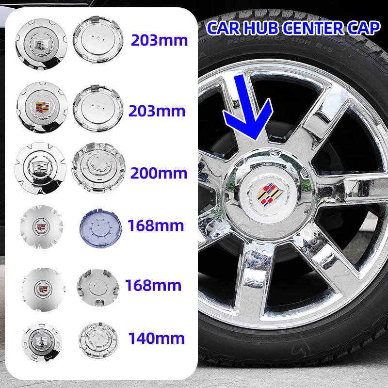 4 ks 140mm 168mm 200mm 203mm Krytky středových krytů kol pro Cadillac Escalade SRX Auto Pneu Znak Příslušenství pro styling auta