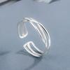 Woman Opening Ring Adjustable Fashion Trendy Wedding Engagement Bridal Festival Date Shop Simple Jewelry Ladies