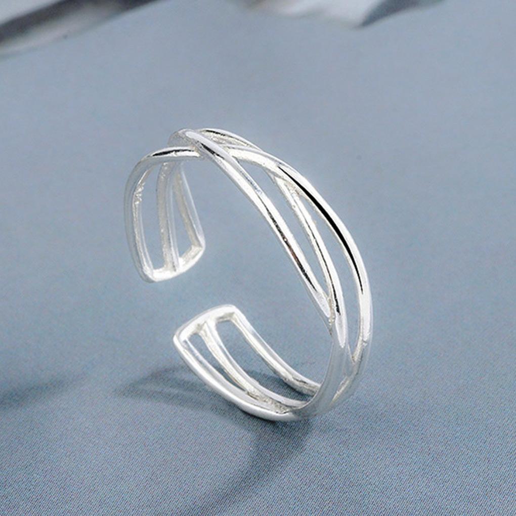 Woman Opening Ring Adjustable Fashion Trendy Wedding Engagement Bridal Festival Date Shop Simple Jewelry Ladies