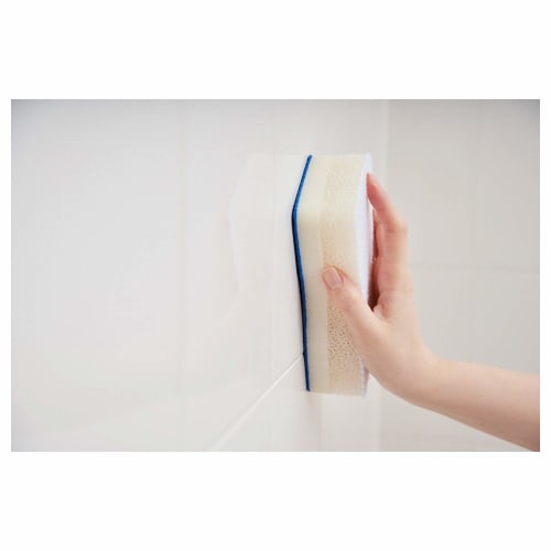 Durable and easy to clean bathtub, Made in Japan, Aisen Long-Lasting Bath Sponge BI371, 16.2 x 8.2 x 4.4 cm