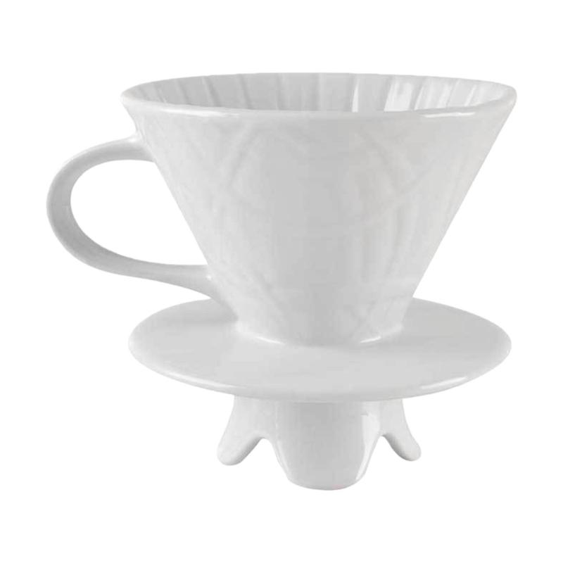 Hand Drip Coffee Maker Cone Brewer Ceramic Materials Even Extraction Easy Cleaning Design Coffee Filter 1