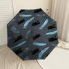 1PC swan feather Automatic Open/Close Umbrella Compact Folding Umbrella with 8-Rib Shaft lightweight esign, Highquality Fabric1205A