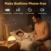 2026 Hot Selling Sunrise Wake-up Light Alarm Clock FM Radio Fabric Cover BT Speaker Touchscreen Digital for Adults/Kids/Bedroom