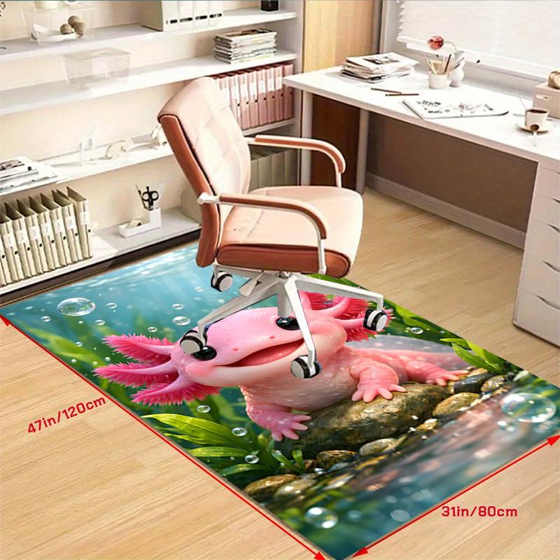 

Crystal Velvet Pink Axolotl Printed Area Rug Carpet for Bedroom, Living Room, Home Office Decor, Rugs Mat, Fashion Mat Rug for Bedside A51 60cm x 90cm