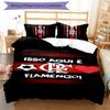 3pcs Clube De Regatas Do Flamengo Pattern Bedding Set Duvet Cover Set Includes Duvet Cover &pillowcases, Perfect All Season Bedroom Decoration & Gift