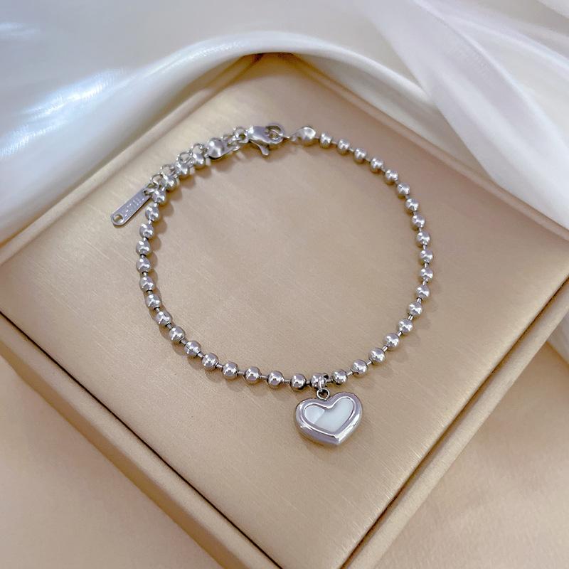 Dongdaemun Personality Temperament Mori Love Fritillary Round Bead Bracelet Female Retro Girlfriend