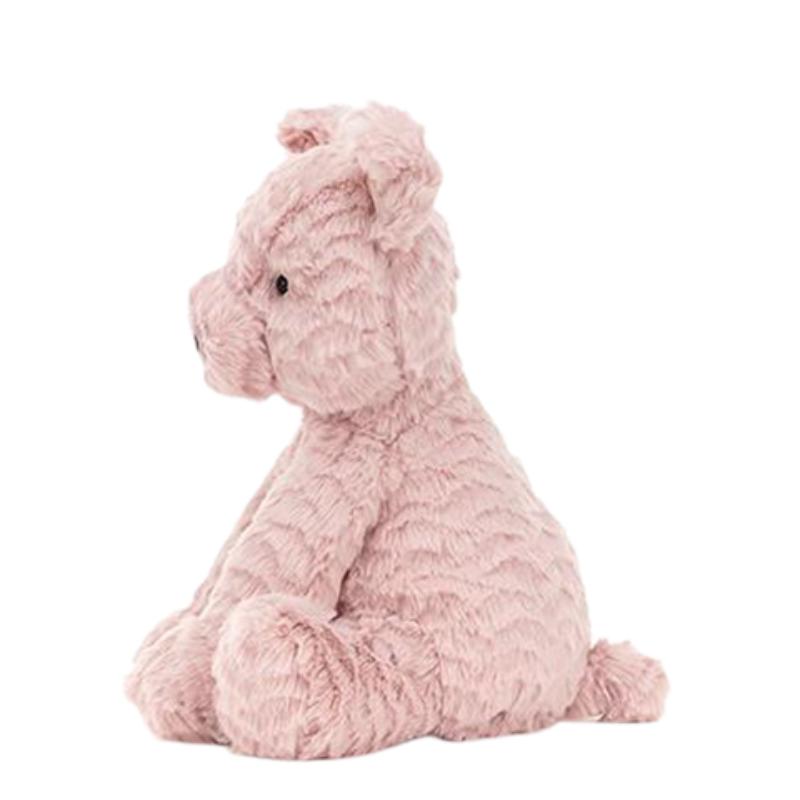 JELLYCAT Wavy Fur Series Animal Pig Small Cute Pink Doll Plush Doll 23cm High