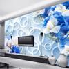 Modern Photo Wallpaper 3d Stereo Flowers Mural Abstract Geometric Pattern Living Room Tv Sofa Backdrop Wallpaper