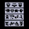 8 Style Journal Drawing Template Stencils Set Scrapbooking DIY Card Flowers