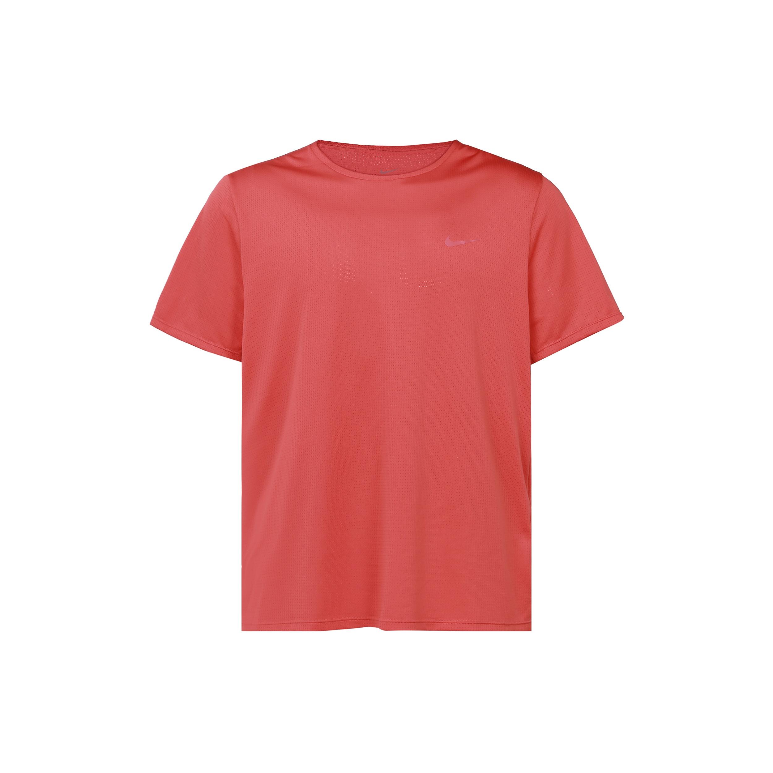 Nike Dri-FIT Wild Run Rise Back Printing Running Sports Quick Dry Breathable Short Sleeve Red Men s DD5356-605 L