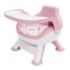 Baby Eating Chair with Double Layer Tray Squeaky Cushion Backrest Multifunctional Kids Dinning