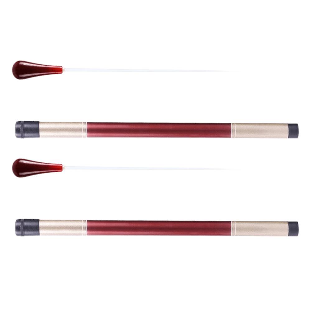 2Sets Plastic Conducting Baton Red Music Baton Professional Baton For Music Band