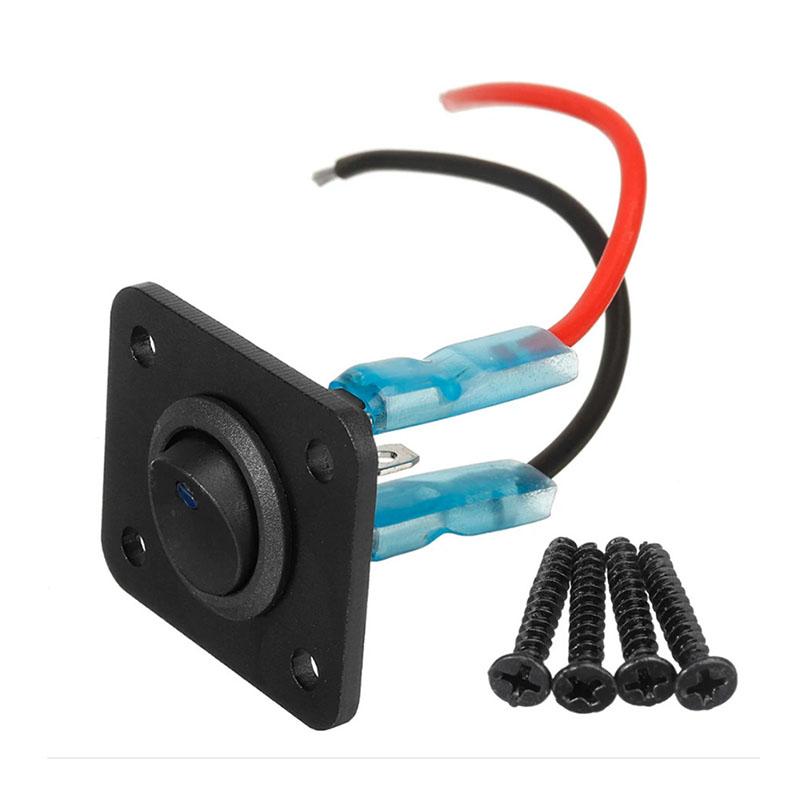 12V 1-4 Gang Universal Toggle Switch Panel USB Car Boat Marine RV Truck Blue LED Styling Accessories Marine Rocker Switch