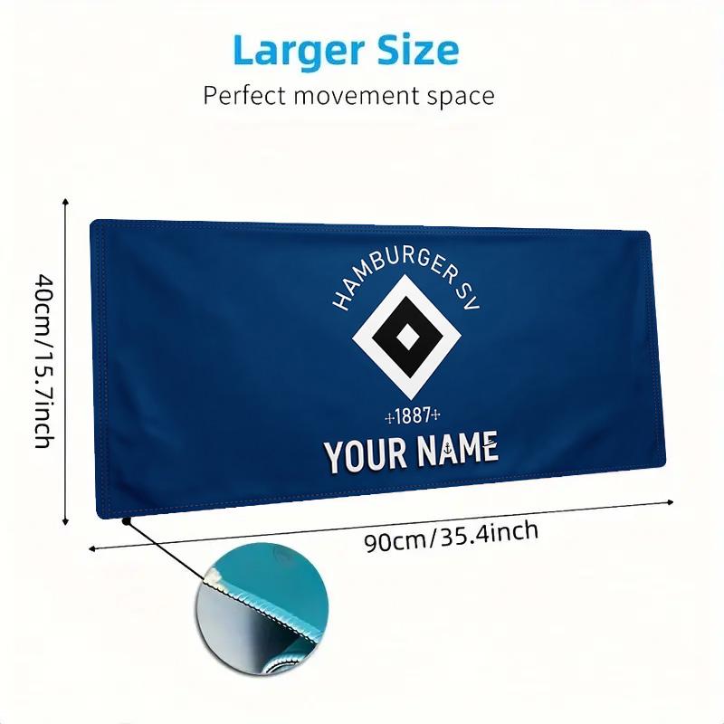 Hsv Benutzerdefinierter Name Große Größe Mauspads Große Gaming Tischunterlage Rutschfest Laptop Tablet Großes Mauspads XXL Matte Mini-PC Spielmatte Mit Verriegeltem Rand