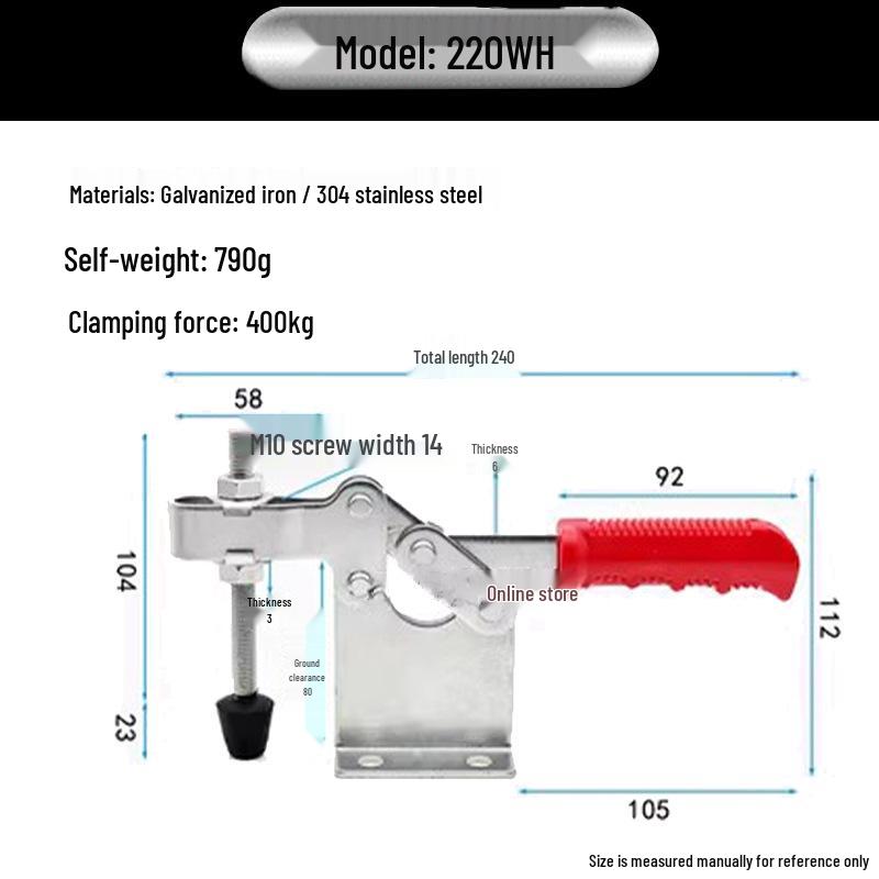 XB-203F Durable Quick Clamp Fixture for Machine Tools