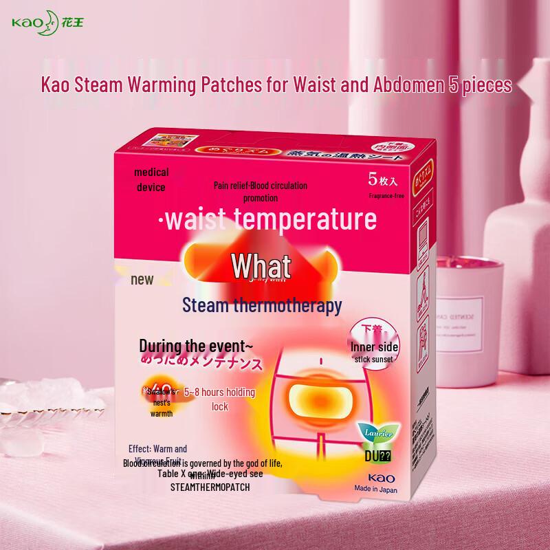 MegRhythm Japanese Steam Heat Patches (5-Count)