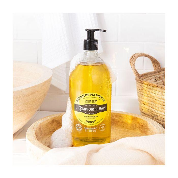 Le Comptoir Du Bain - Jabón de Marsella Líquido Extra Suave Monoï 1l