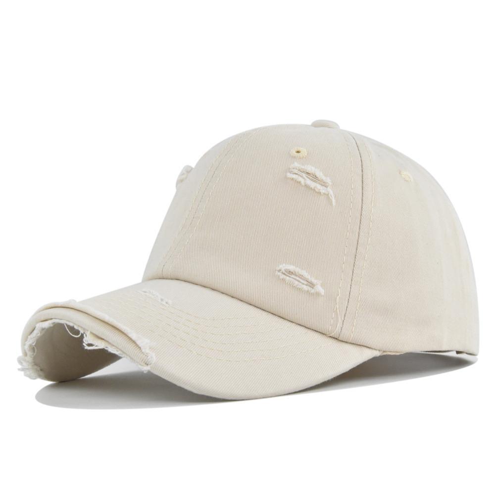 Tongue Hat Duck Solid Color Perforated Baseball Hat Washed Breathable Vintage