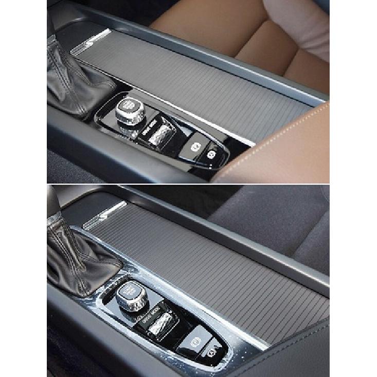Console Roller Blind Cover Black Cup Holder Sliding Lid for Volvo S60 V60 19-25