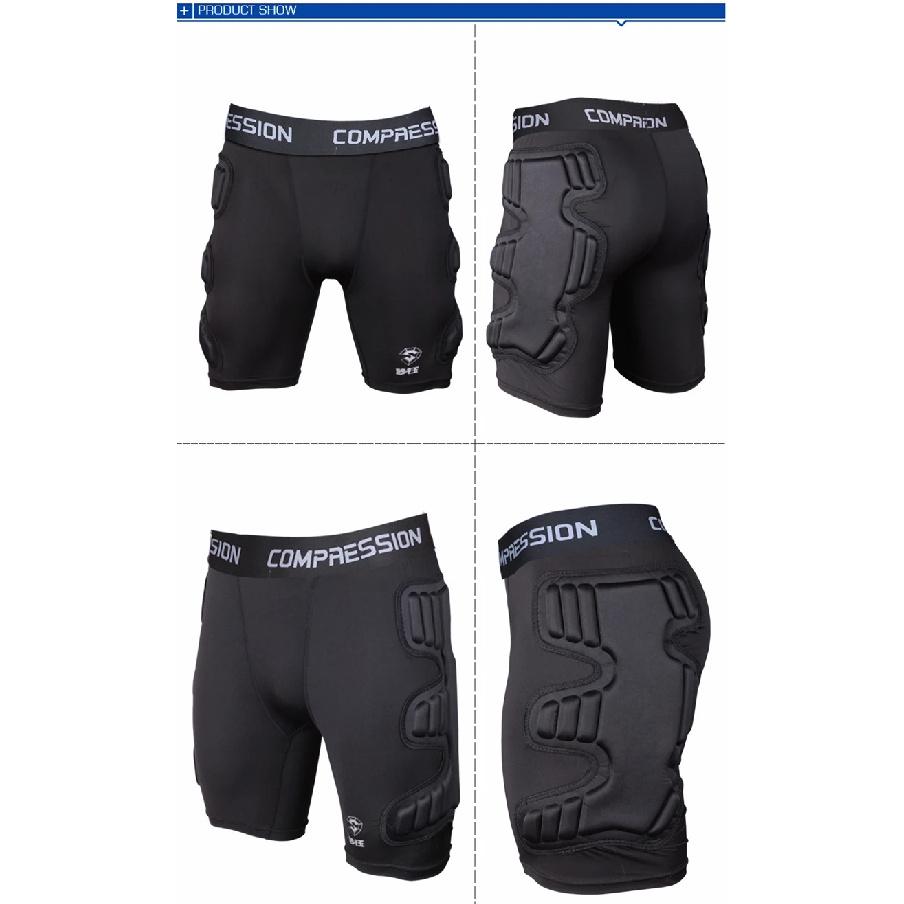Professionelle Rugby-Fußballshorts mit Jockstrap Torwartshorts Trainingsanzug Fußball Training Torwart Hose Strumpfhose Helm