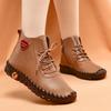 Popular hand-stitched women's shoes high-top cotton shoes casual shoes winter velvet warm soft-soled non-slip mother shoes