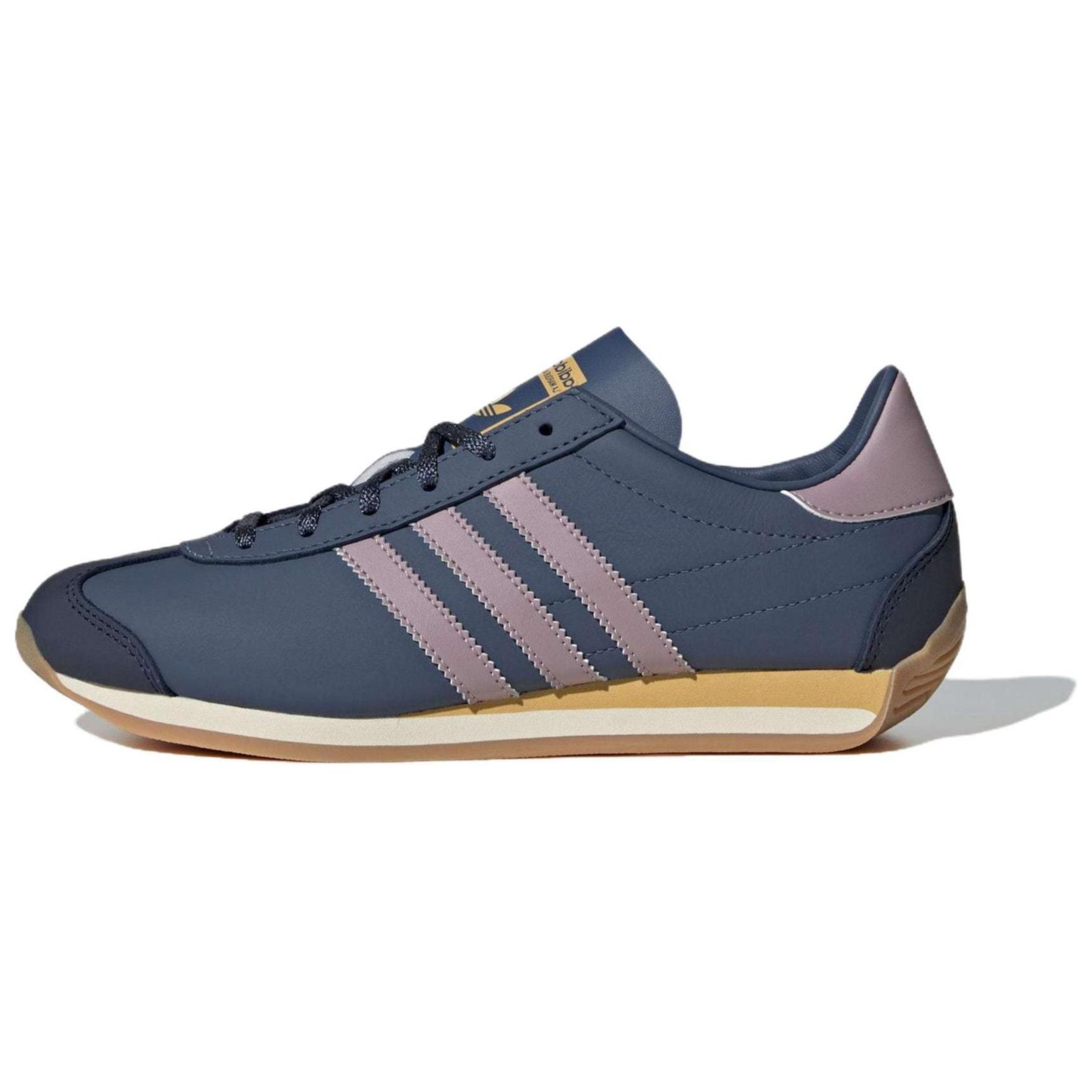 

Adidas Originals Country Classic Comfortable Shock Absorbing Durable Low Top Running Shoes Unisex Sneakers Blue Purple IE8612 36