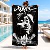 Rap Legend In Blue Beach Towel, Microfiber Beach Towel, Perfect For Pool, Beach, Travel, Home Decor Beach Party Fan Gifts