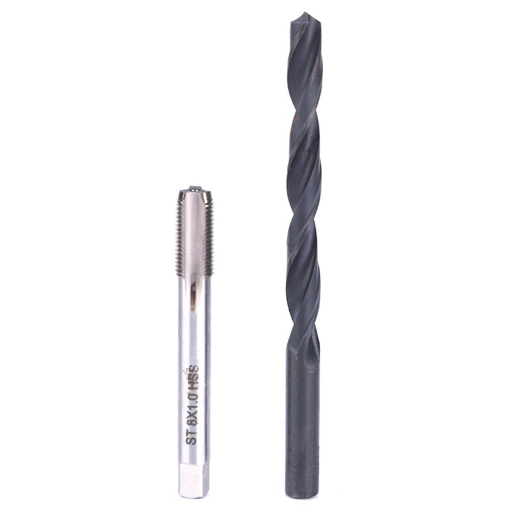 20 Pcs Thread Repair Kit M8x1 Stainless Steel Rethreading Tap Set for Female Thread Repairing Insert Sleeve