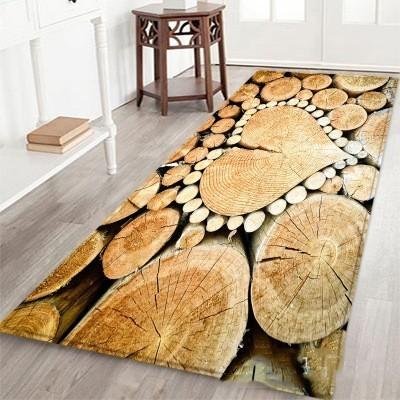 Geometric Wood Grain Kitchen Mat Floor Mat Carpet Door Mats Entrance Non-Slip Floor Rug For Living Rooms Kitchen Rug Carpet
