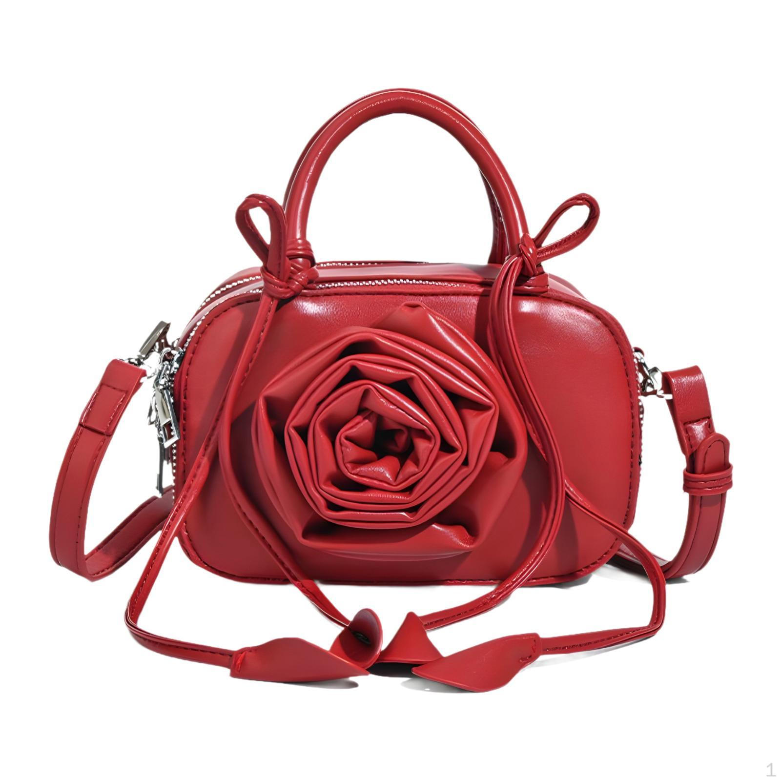 

Невелика сумка на плечі з регульованим ремінцем із штучної шкіри, модна сумка червоний