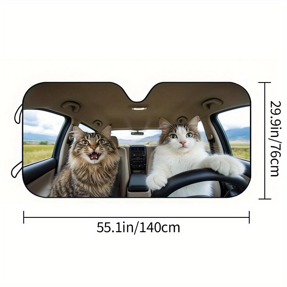 1Pcs German Shepherd Pattern Windshield Sunshade UV Rays Heat Blocker Keeps Vehicle Cool Unique Design Fit Sedans SUVs Trucks