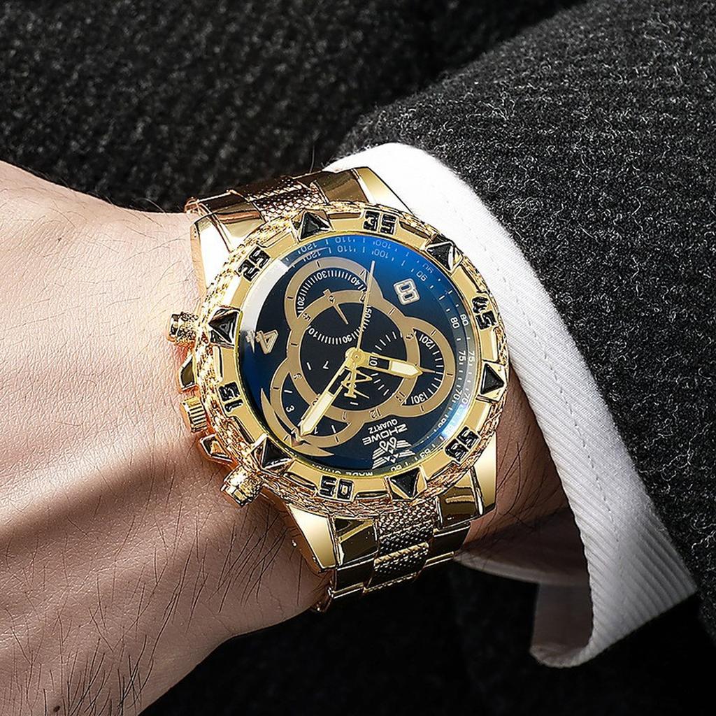 Mens Leather Business Fashion Watch Strap Watch For Gift Giving