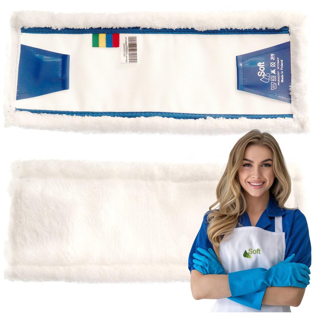 Mop Płaski Cliper 40Cm Mikrofaza Premium (Mmt40S)