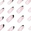 Wearing Nail Art Simple French Nail Film Black and White Wearable Nail Film Finished Product Press On Nails