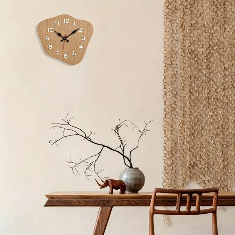Quiet Wall Clock Nordic Creative Irregular Shape Analog Clock Quiet Mechanism Precise Timing For Bedroom Office