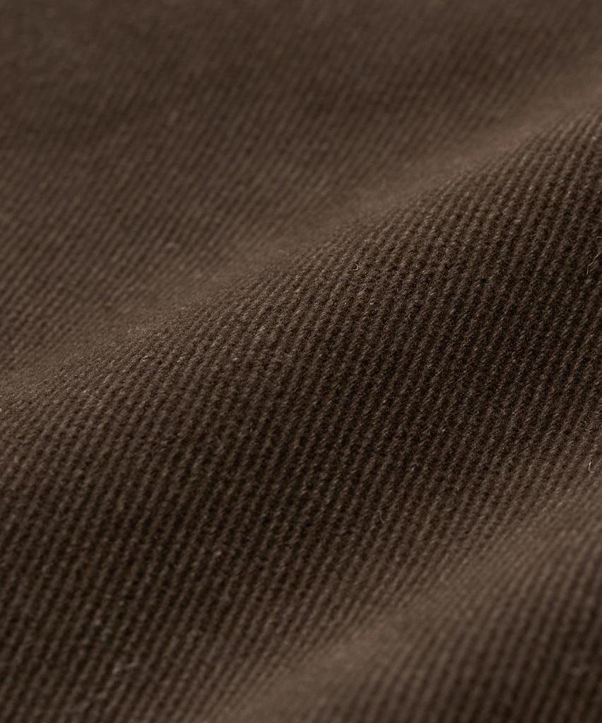 TOFFEE Curved Chino Pants (Brown)