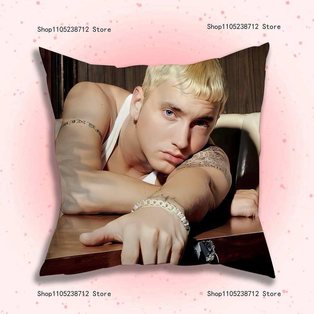 Rapper Singers E-Eminems Pillow Case For Sofa Decor Car Office Room Printing Cushion Cover Decorations and Protector