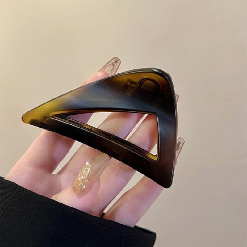 

Модные заколки для волос для женщин, акриловые заколки для волос в форме треугольника, осенне-зимние аксессуары для волос, корейские заколки для волос в виде краба, головные уборы