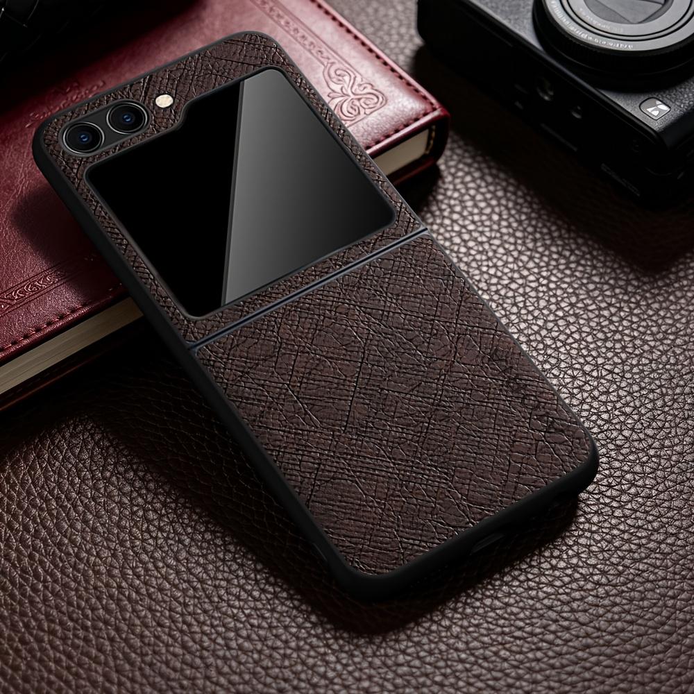 Phone Case: Minimalist Luxury Style Phone Case for Samsung for Galaxy Z Flip 8 7 FE 6 5 4 3 Scratch-resistant Protection for Galaxy Z Flip8 Case