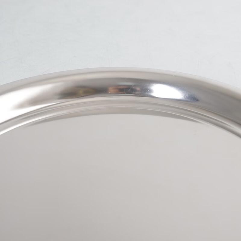 German-Style Stainless Steel Serving Plate