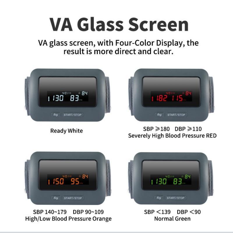 Automatic Blood Pressure Monitor with Voice Broadcast and Memory Function Heart Rate Pulse Monitor for Home Health Care