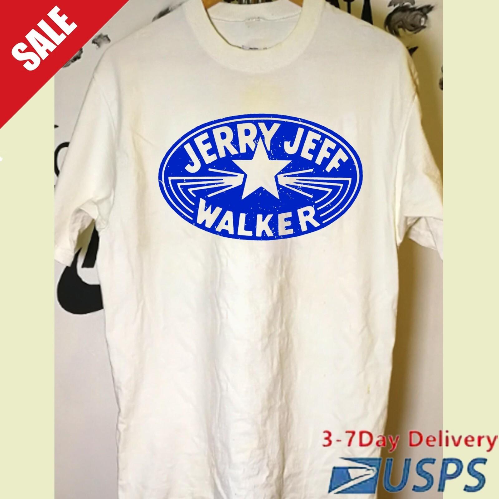 Jerry Jeff Walker blue vintage logo shirt 7D471 XL