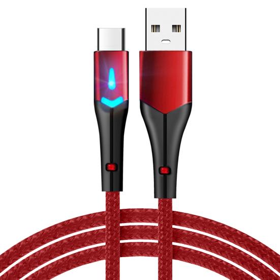 

USB Data Cable with LED Anti-winding Long Service Life Device Charge Type-C Fast