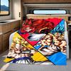 1PC Son Goku  Print Flannel Blanket, High quality All Seasons, Home Decor, Warmth and Comfort, Perfect for Christmas Gifts