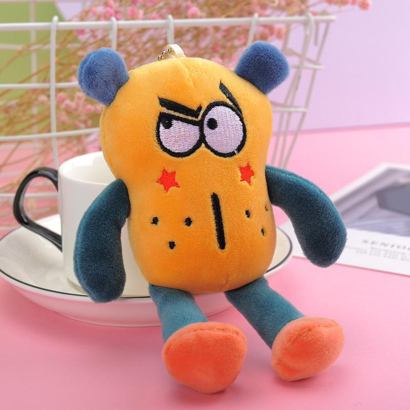 

And Cute Cuddly Monster Plush Keychain Soft Stuffed Animal For Childrens Backpacks Yellow Bead Chain